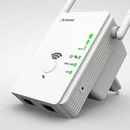 Maršrutizatorius Strong REPEATER300V2, Tinklo kartotuvas, 300 Mbit/s, „Wi-Fi“, Ethernet LAN jungtis, Balta