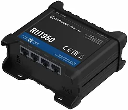 Šakotuvas Extralink Maršrutizatorius LTE Teltonika RUT950U022C0 (3G/4G/LTE SIM, xDSL (laido jungtis LAN), 2,4 GHz)