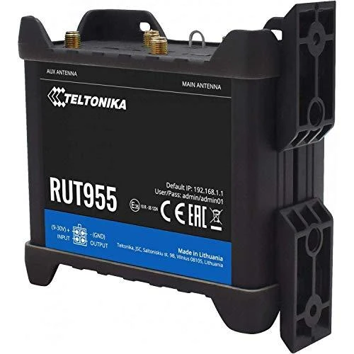 Šakotuvas Extralink Maršrutizatorius LTE Teltonika RUT955T033C0 (3G/4G/LTE SIM, xDSL (laido jungtis LAN), 2,4 GHz)