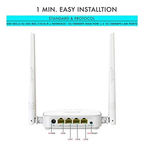 Tenda N301 belaidis maršrutizatorius Greitas Ethernet vienos juostos (2,4 GHz) Baltas
