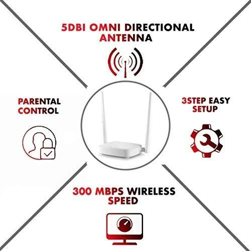 Tenda N301 belaidis maršrutizatorius Greitas Ethernet vienos juostos (2,4 GHz) Baltas