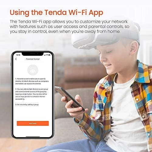 Maršrutizatorius belaidis Tenda MW6 2pack (xDSL (kabelio jungtis LAN), 2,4 GHz, 5 GHz)