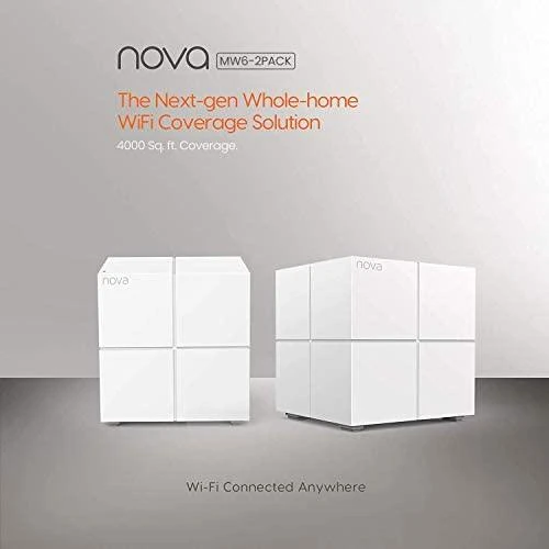 Maršrutizatorius belaidis Tenda MW6 2pack (xDSL (kabelio jungtis LAN), 2,4 GHz, 5 GHz)