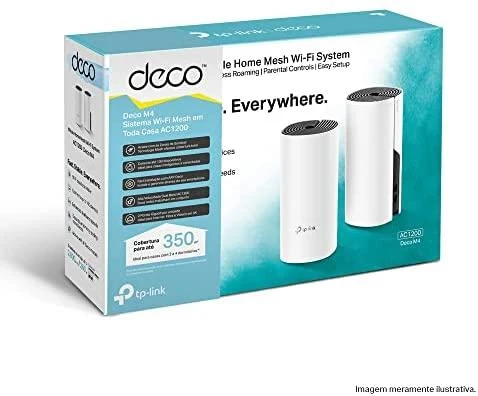 Prieigos taškas TP-LINK DECO M4 2 vnt. (300 Mb/s - 802.11 b/g/n, 867 Mb/s - 802.11 a/n/ac)
