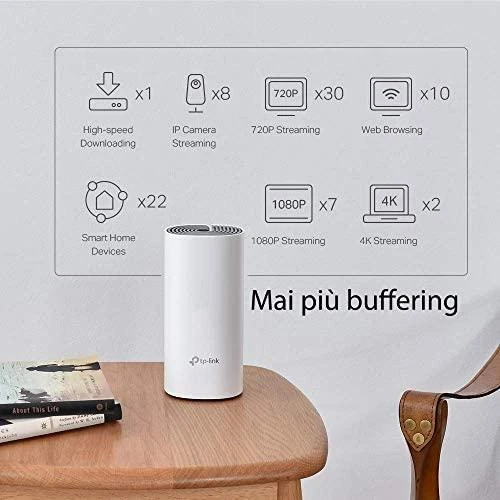 Maršrutizatorius Prieigos taško belaidis WiFi TP-LINK Deco P9 (3 paketas) (300 Mb/s – 802.11 b/g/n, 867 Mb/s – 802.11 a/n/ac)