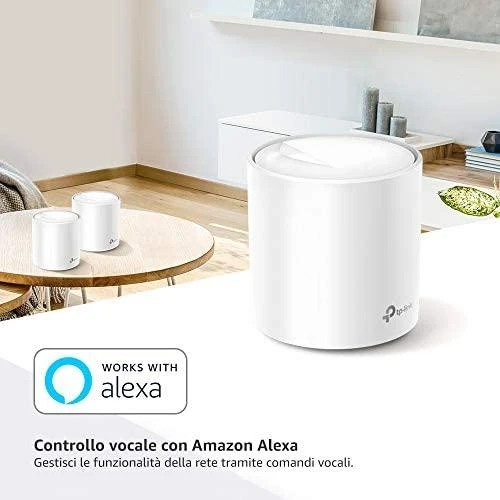 Maršrutizatorius TP-LINK AX3000 viso namo tinklelio „Wi-Fi“ sistema su „Wi-Fi 6“ 2402 Mbps esant 5 GHz dažniui + 574 Mbps esant 2,4 GHz dažniui
