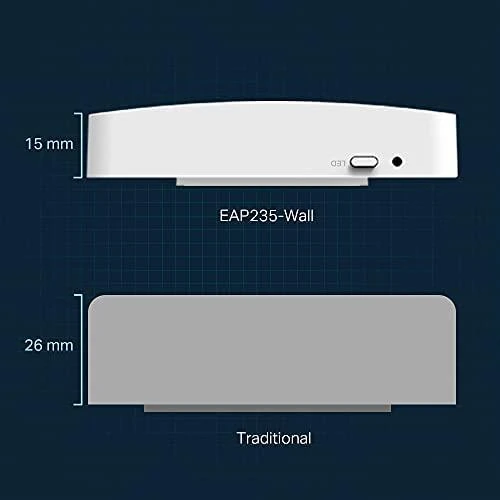 Maršrutizatorius TP-LINK | „Omada AC1200“ belaidis MU-MIMO gigabito sieninis prieigos taškas | EAP235-Wall | 802.11ac | 2.4 GHz/5 GHz | 867+300 Mbit/s | 10/100/1000 Mbit/s | Ethernet LAN (RJ-45) jungtys 4 | MU-MiMO Taip | PoE įvestis