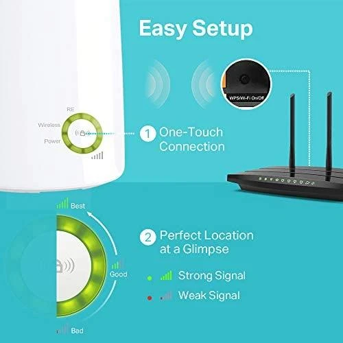 TP-LINK 300Mbps Universal Wireless N Range Extender Wall Mount 2.4GHz 300Mbps 802.11b/g/n Range Extender Button WPS