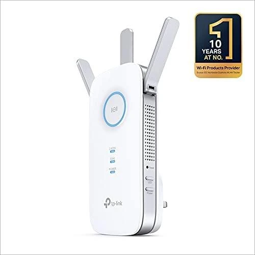 TP-LINK AC1750 dviejų juostų belaidis sieninis diapazono plėstuvas Qualcomm 1300Mbps esant 5GHz + 450Mbps esant 2,4Ghz 802.11ac/a/b/g/n