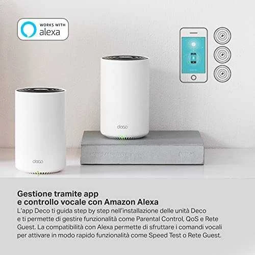 Maršrutizatorius TP-Link Deco PX50 (3 paketų) „WiFi6 Powerline Mesh“ (AX3000, 2,4 GHz / 5 GHz, 3 x GbELAN / WAN)
