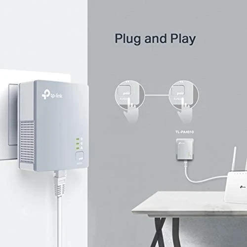 TP-LINK AV500 Nano Powerline Ethernet adapterio rinkinys, itin kompaktiškas dydis, 500 Mbps Powerline duomenų perdavimo sparta, 100 Mbps Fast Ethernet, HomePlug