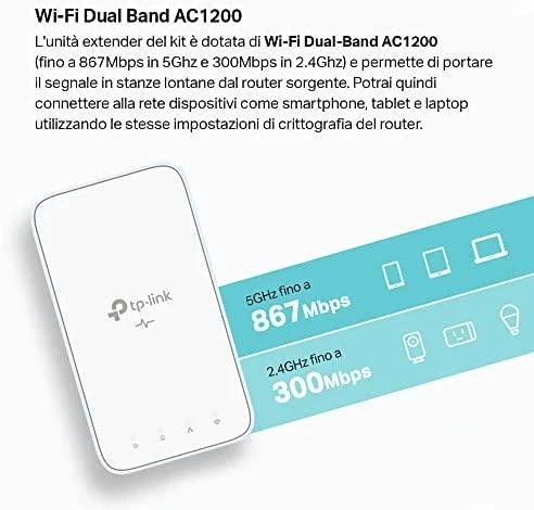 Maršrutizatorius TP-Link TL-WPA1000 KIT powerline AV1000 rinkinys su N300 WiFi ir Ethernet