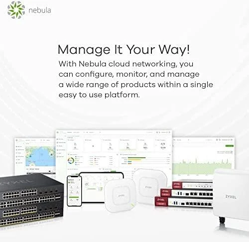 ZYXEL WIFI 6 AP, PRIEIGOS TAŠKAS, NWA50AX AX1800, 2X2 MU-MIMO, POE+ (802.3AT), AUTONOMINIS / NEBULA DEBESINIS VALDYMAS, ĮSKAITANT MAITINIMO ADAPTERĮ (2 METŲ GARANTIJA)