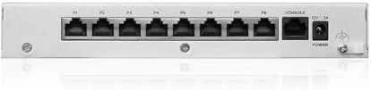 Maršrutizatorius ZYXEL USG FLEX 100 H, 8 GIGABIT USER-DEFINABLE PORTS, 1*USB WITH 1 YR ENTRY DEFENSE PACK (5Y WARRANTY)