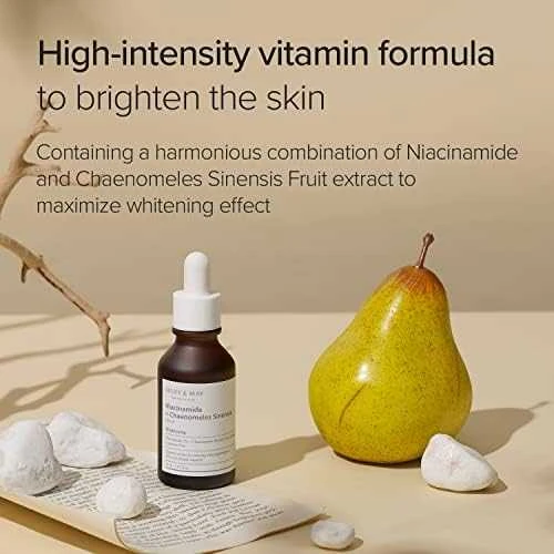 Mary&May Niacinamide + Chaenomeles Sinensis Serum šviesinantis ir normalizuojantis serumas, 30 ml