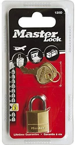 „Master Lock“ „MasterLock“ žalvarinė pakabinama spyna, 20 mm W/11 mm, 4 mm (120 EUR)
