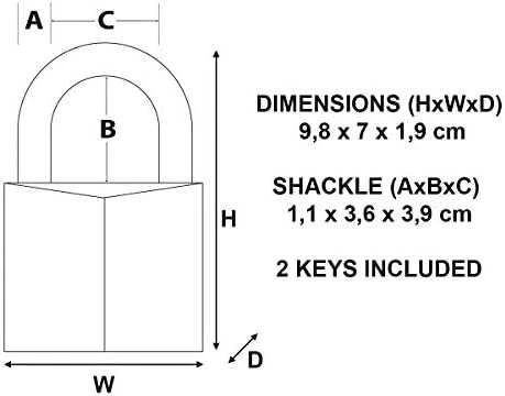 Master Lock Spynelė MasterLock Stand; 70 mm