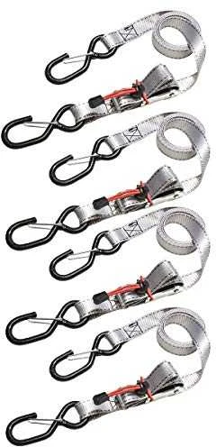 Master Lock fiksavimo diržai su S kabliais 4 vnt.
