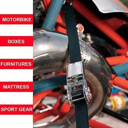 Master Lock Masterlock Tvirtinimo diržas su terkšle, 5m, juodas