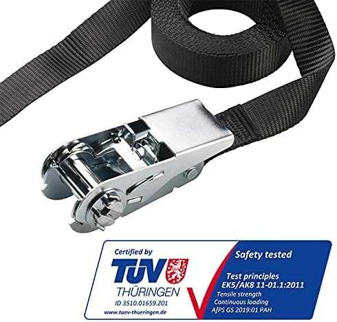 Master Lock Masterlock Tvirtinimo diržas su terkšle, 5m, juodas