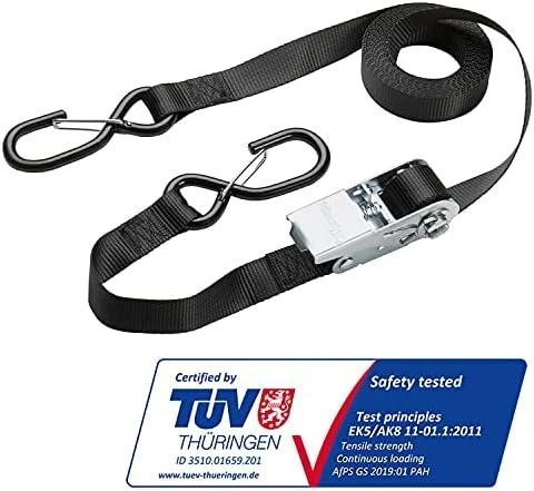Master Lock Masterlock Tvirtinimo diržas su terkšle ir karabinais, 5m, juodas