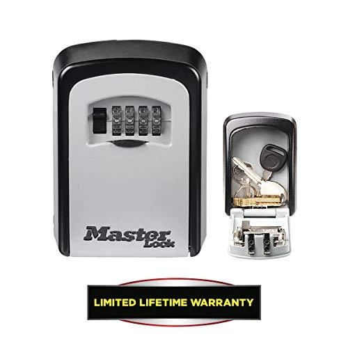 Master Lock Skaitmeninis sieninis seifas raktams su kodiniu užraktu, pakabinamas