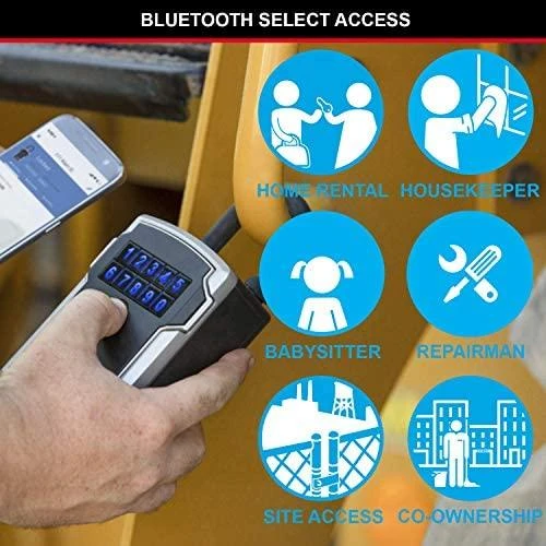 Master Lock Pagrindinis užrakto raktas, saugus „Bluetooth“ su pakabu 5440EURD
