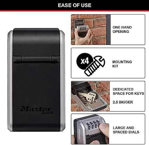 Saugi dėžutė raktams Master Lock 19,6 x 7,6 x 5,6 cm