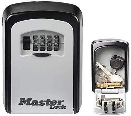 Master Lock Skaitmeninis sieninis seifas raktams su kodiniu užraktu, pakabinamas
