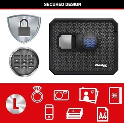 MasterLock Master Lock Security Seifas, atsparus ugniai / vandeniui, montuojamas į grindis (FPW082FTC)