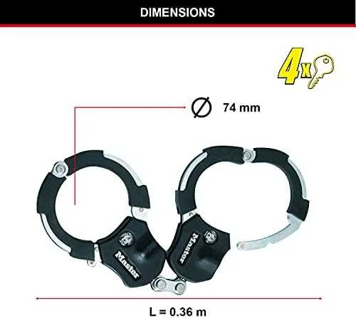 Masterlock MASTER LOCK Antrankių tipo spyna grūdinto plieno