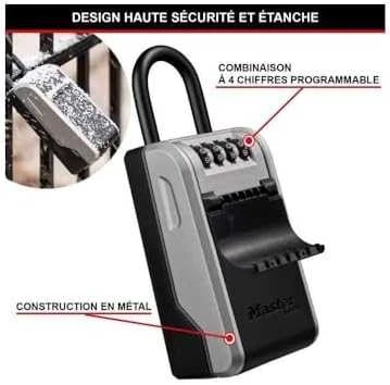 MSL MASTER LOCK 5480EURD raktų spintelė / lentyna Plienas Juoda, Pilka