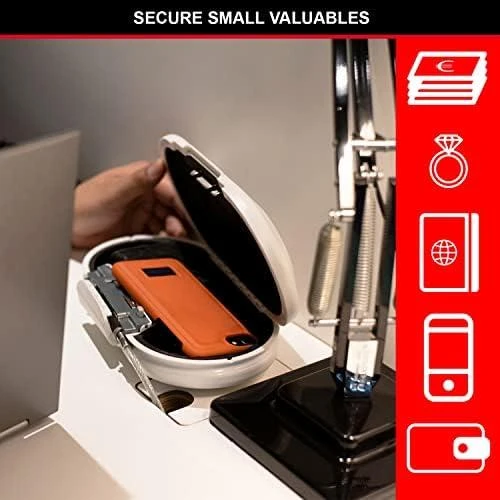Nešiojamas seifas su apsauginiu laidu Master Lock 5900EURDWHT Balta ABS 700 ml 6 x 12,9 x 24 cm