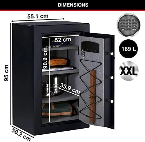 „Master Lock Digital XXL“ seifas aukštam saugumui T0-331ML