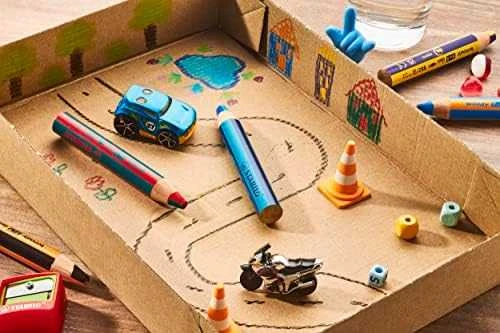 Stabilo Woody 3w1 Duo 6 col + STABURO pieštukas