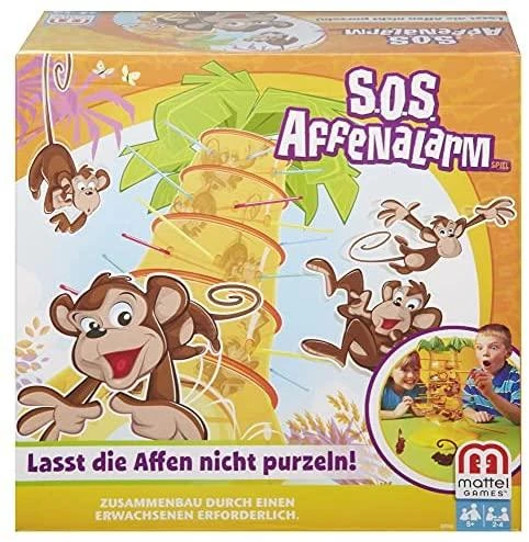 Mattel stalo žaidimas Beždžionėlės akrobatės Tumblin' Monkeys 52563