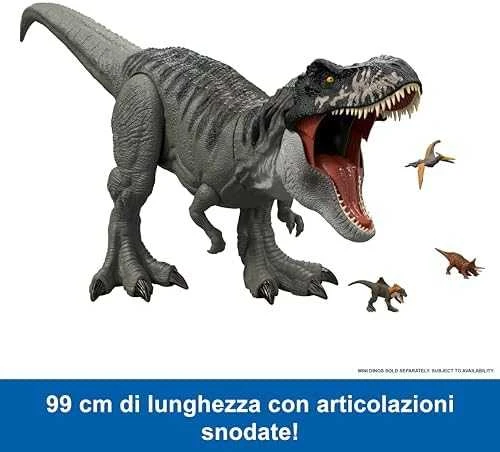 Mattel JURASSIC WORLD milžiniška figūrėlė – Super Colossal T. rex (JGB52)