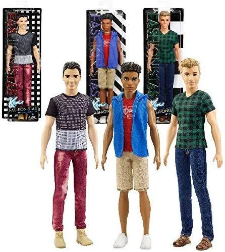 Mattel BARBIE Fashionistas lėlė Kenas, 3 asort, DWK44