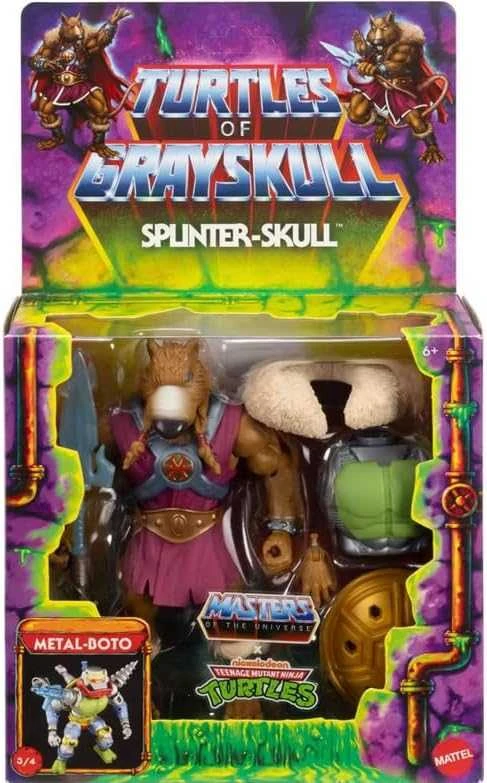Mattel Masters of the Universe Turtles of Grayskull Splinter-Skull figure 14cm