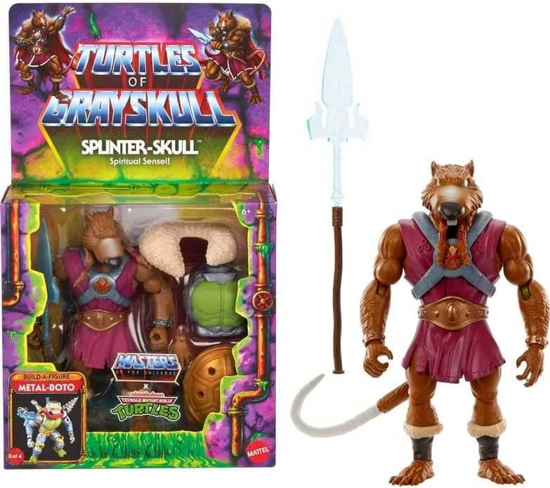 Mattel Masters of the Universe Turtles of Grayskull Splinter-Skull figure 14cm