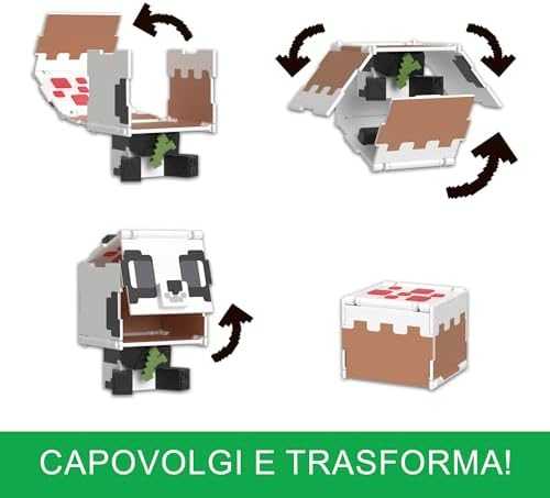 Mattel Figūrėlė Minecraft panda su transformacija HTL48