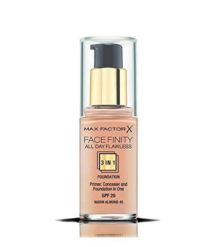 Max Factor Facefinity All Day Flawless makiažo pagrindas moterims 30 ml, WARM ALMOND