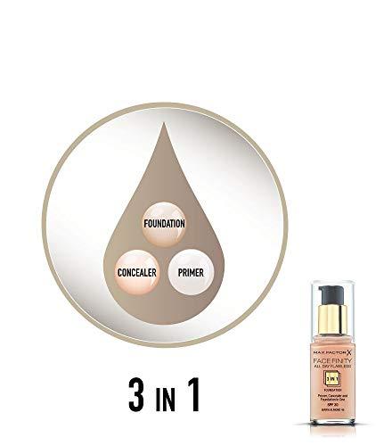 Max Factor Facefinity All Day Flawless makiažo pagrindas moterims 30 ml, WARM ALMOND