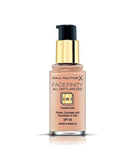 Max Factor Facefinity All Day Flawless makiažo pagrindas moterims 30 ml, WARM ALMOND