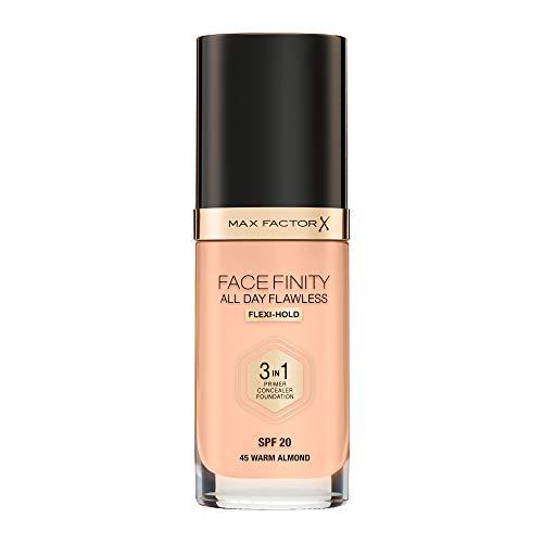 Max Factor Facefinity All Day Flawless makiažo pagrindas moterims 30 ml, WARM ALMOND