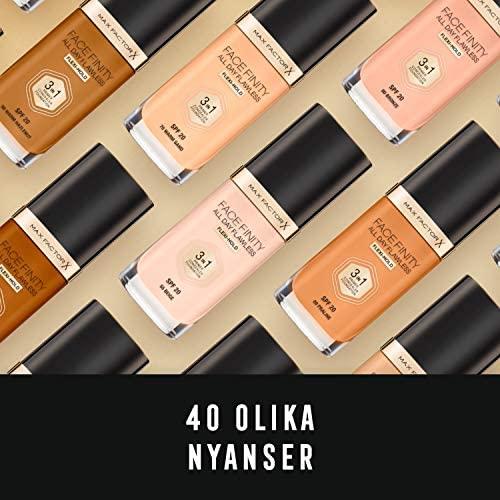 Max Factor Facefinity All Day Flawless Flexi-Hold 3in1 gruntas Maskuoklis Foundation SPF20 40, 30 ml