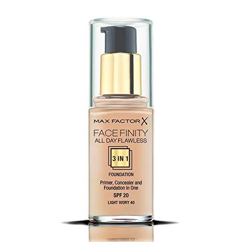 Max Factor Facefinity All Day Flawless Flexi-Hold 3in1 gruntas Maskuoklis Foundation SPF20 40, 30 ml
