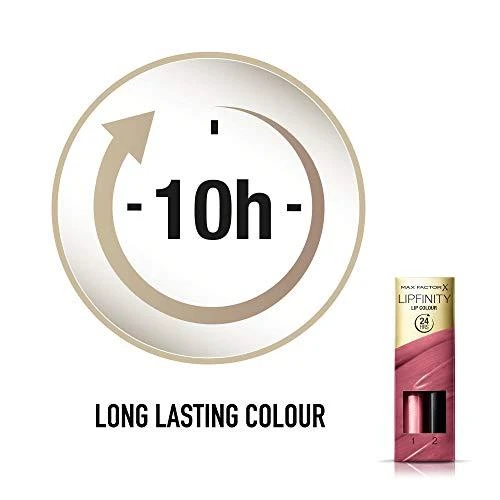 "Max Factor Lipfinity" lūpų dažai 24h 330 Essential Burgundy 2ml