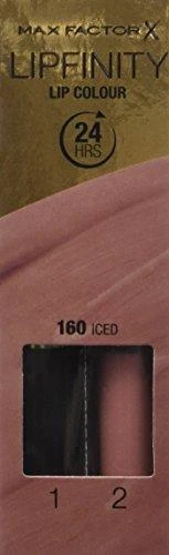 "Max Factor Lipfinity" lūpų dažai 24h 160 Iced 2ml