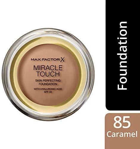 "Max Factor Miracle Touch" tobulinantis odos pagrindas Spf30 085 Caramel